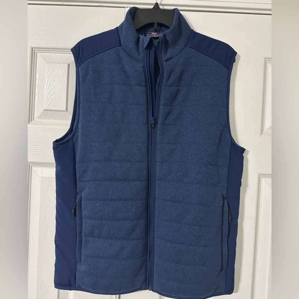 Men's Vinyard Vines Blue Quilted Vest size S NWT